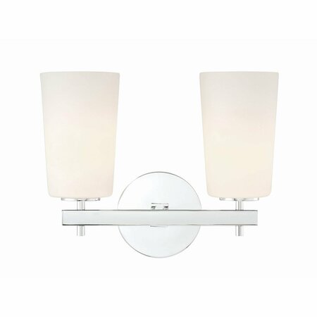 CRYSTORAMA Colton 2 Light Polished Chrome sconce COL-102-CH